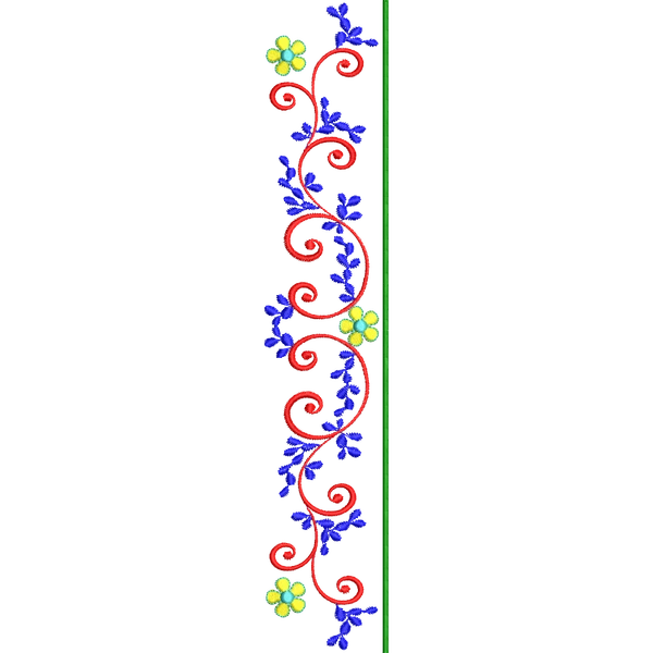 Blouse Design No :MSM - 499 - Boat Neck, Simple Border