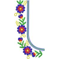 Blouse Design No :239915 - U Shape, Simple Border