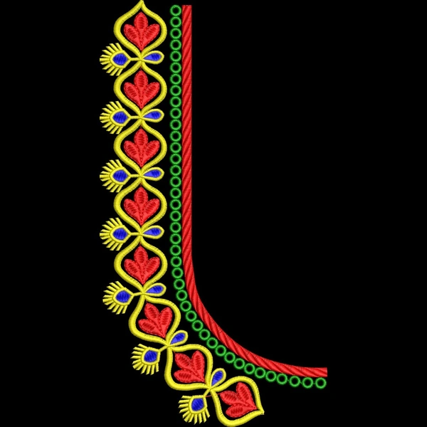 Blouse Design No MSM-057 - U Shape, Simple Border