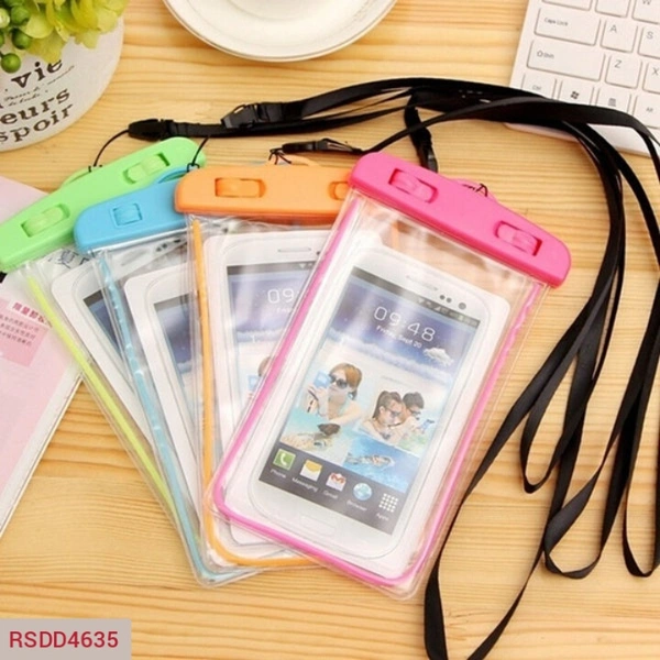 RSDD4635 MOBILE WATERPROOF SEALED TRANSPARENT PLASTIC BAG/POUCH COVER FOR ALL MOBILE PHONES