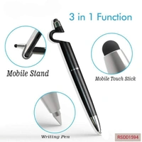 RSDD1594 3 IN 1 BALLPOINT FUNCTION STYLUS PEN WITH MOBILE STAND
