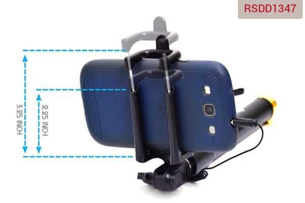 RSDD1347 SELFIE STICKS BOX WITH AUX WIRE FOR ALL SMART PHONES
