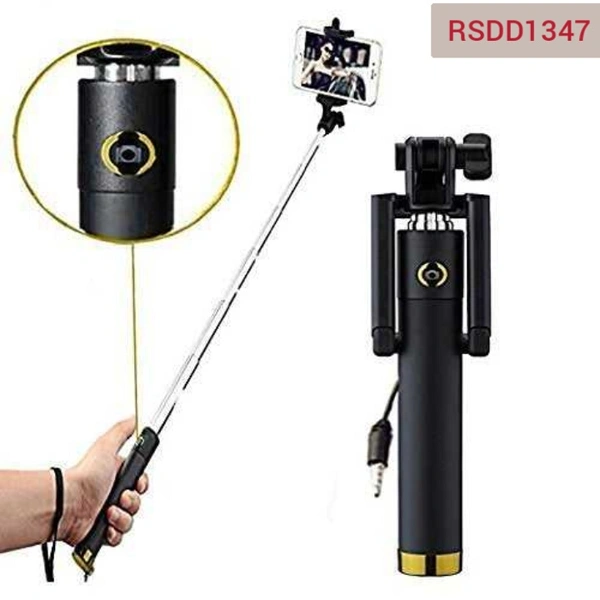 RSDD1347 SELFIE STICKS BOX WITH AUX WIRE FOR ALL SMART PHONES