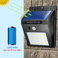 RSDD6608 WHITE SOLAR WIRELESS SECURITY MOTION SENSOR LED NIGHT LIGHT FOR HOME OUTDOOR/GARDEN WALL