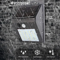 RSDD6608 WHITE SOLAR WIRELESS SECURITY MOTION SENSOR LED NIGHT LIGHT FOR HOME OUTDOOR/GARDEN WALL