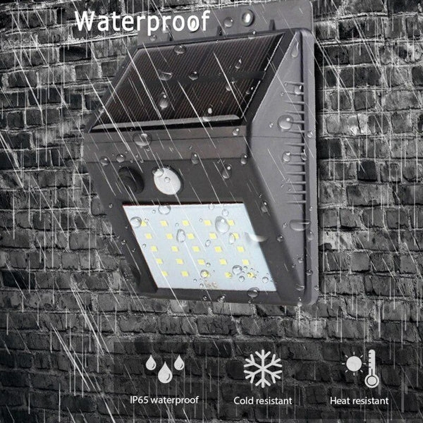 RSDD6608 WHITE SOLAR WIRELESS SECURITY MOTION SENSOR LED NIGHT LIGHT FOR HOME OUTDOOR/GARDEN WALL