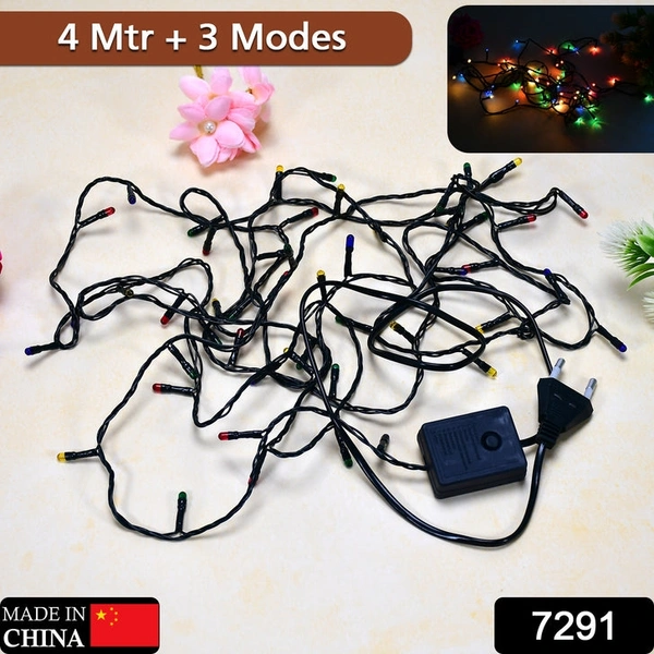 RSDD7291 4 METER FESTIVAL DECORATION LED STRING LIGHT IN MULTICOLOR WITH 3 MODES CHANGING CONTROLLER