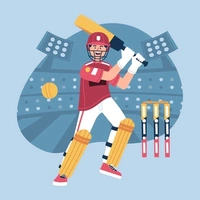 RSDD8022A PLASTIC CRICKET BAT AND BALL TOY FOR KIDS