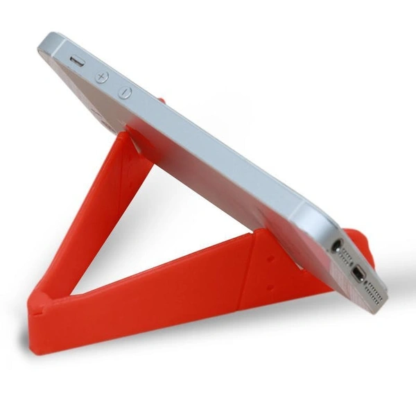 RSDD0288 UNIVERSAL PHONE STAND FOLDABLE V SHAPE MOBILE MOUNT STAND HOLDER BRACKET (RANDOM COLOR) (PACK OF 4)