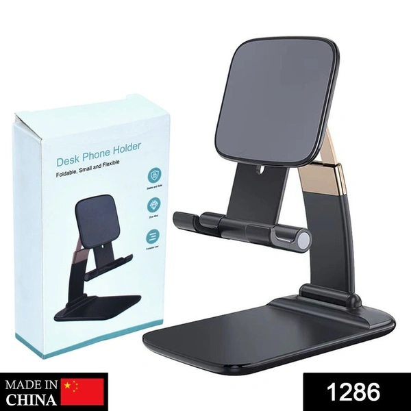 RSDD1286 Phone Holder for Table, Foldable Universal Mobile Stand for Desk