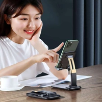RSDD1286 Phone Holder for Table, Foldable Universal Mobile Stand for Desk