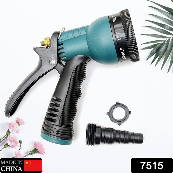 RSDD7515 Adjustable 8 Pattern Water Spray Gun Trigger High Pressure For vehicle & cleaning Garden Lawn, Grass rinse, flat, soak & washing for Car Bike Plants Pressure Washer water Nozzle