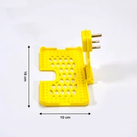 RSDD6496Y Multi-Purpose Wall Holder Stand for Charging Mobile Just Fit in Socket and Hang (Yellow)