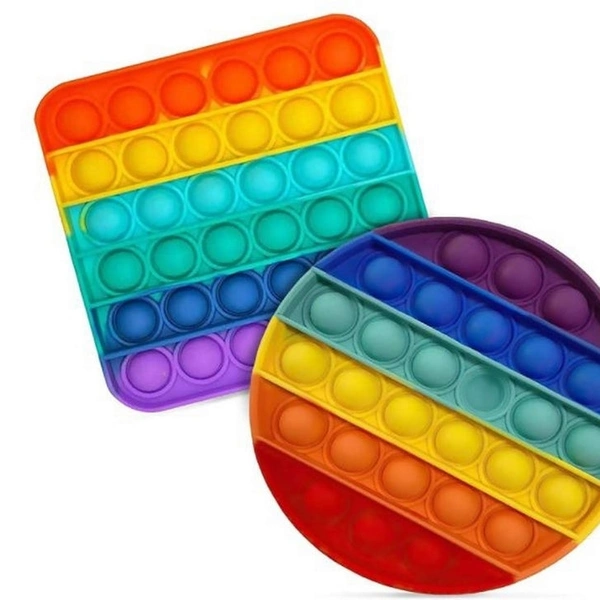 RSDD4752 Random Shape Rainbow Colored Fidget (1Pc Only)