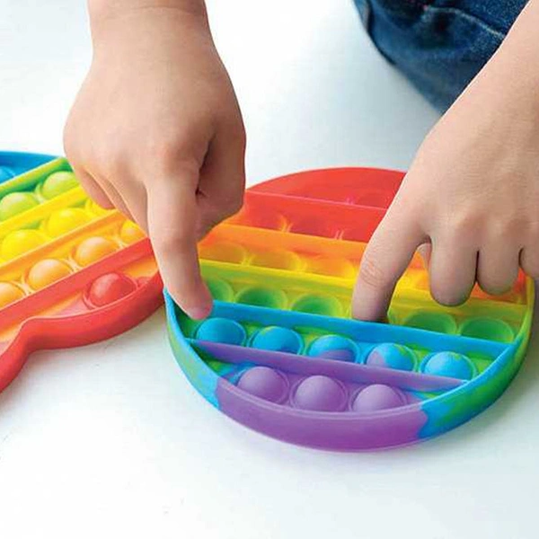 RSDD4752 Random Shape Rainbow Colored Fidget (1Pc Only)