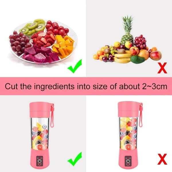 RSDD0133 Portable USB Electric Juicer - 6 Blades (Protein Shaker)