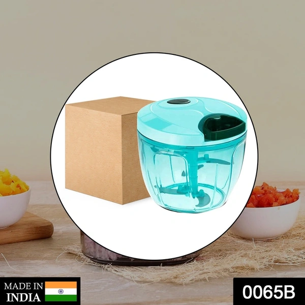 RSDD0065B Manual Stainless Steel Compact Extra Sharp Hand Held Vegetable Chopper/Slicer with 5 Blades (750 ml)