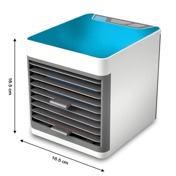 RSDD1464 MINI PORTABLE AIR COOLER, PERSONAL SPACE COOLER EASY TO FILL WATER AND MOOD LED LIGHT AND PORTABLE AIR CONDITIONER DEVICE COOL ANY SPACE LIKE HOME OFFICE