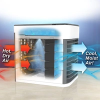 RSDD1464 MINI PORTABLE AIR COOLER, PERSONAL SPACE COOLER EASY TO FILL WATER AND MOOD LED LIGHT AND PORTABLE AIR CONDITIONER DEVICE COOL ANY SPACE LIKE HOME OFFICE