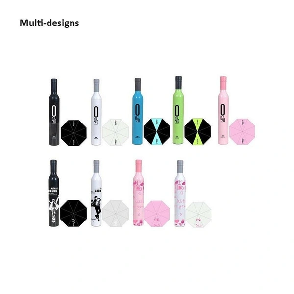RSDD0518 POCKET FOLDING WINE BOTTLE UMBRELLA