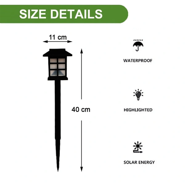 RSDD6625 SOLAR GARDEN LIGHTS LED OUTDOOR STAKE SPOTLIGHT FIXTURE FOR GARDEN LIGHT (PACK OF 2PC )