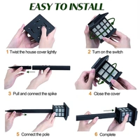 RSDD6625 SOLAR GARDEN LIGHTS LED OUTDOOR STAKE SPOTLIGHT FIXTURE FOR GARDEN LIGHT (PACK OF 2PC )