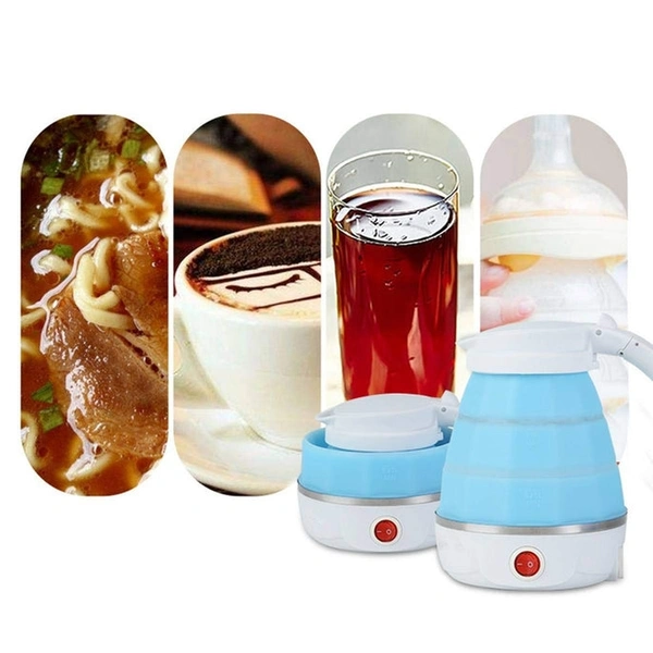 RSDD2137 SILICONE FOLDABLE COLLAPSIBLE ELECTRIC WATER KETTLE CAMPING BOILER