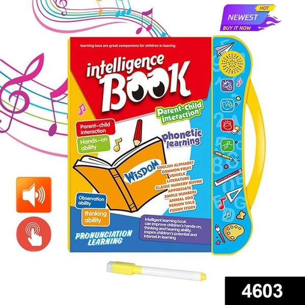 RSDD4603 MUSICAL LEARNING STUDY BOOK WITH NUMBERS, LETTERS