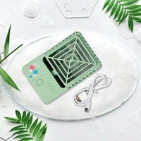 RSDD7608 MINI DESKTOP FAN RECHARGEABLE TABLE FAN HANDHELD FAN USB FAN DESK FAN COOLING FAN FOR HOME , OFFICE , CAR, & MULTI USE FAN (Battery Not Include)