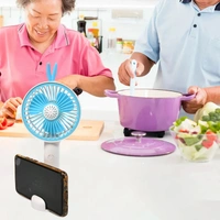 RSDD7606 MINI PORTABLE HAND FAN USB RECHARGEABLE FAN WITH LED LIGHT FAN FOR INDOOR AND OUTDOOR USE BY WOMEN AND MEN TABLE STANDING STAND INCLUDED