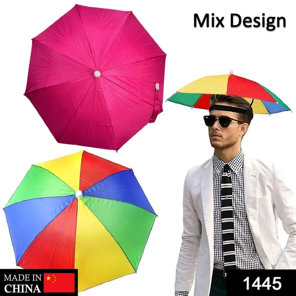 RSDD1445 HANDS FREE UMBRELLA HAT TO PROTECT FROM SUN & RAIN