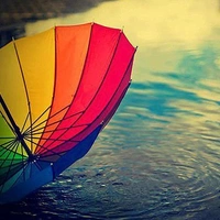 RSDD9105 RAINBOW UMBRELLA FOR MEN & WOMEN (MULTICOLOR)