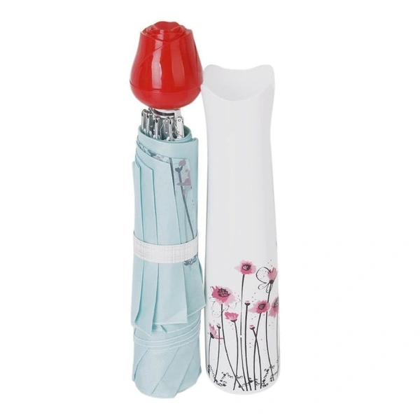 RSDD1644 ROSE UMBRELLA LIGHTWEIGHT WATERPROOF UV PROTECTION MINI FOLDING CREATIVE ROSE FLOWER CASE
