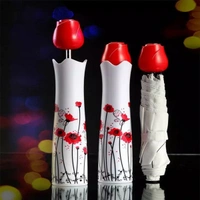 RSDD1644 ROSE UMBRELLA LIGHTWEIGHT WATERPROOF UV PROTECTION MINI FOLDING CREATIVE ROSE FLOWER CASE