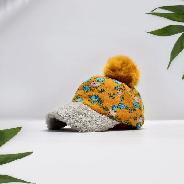 RSDD7368 Women Desinger Winter Soft Warm Snow Proof Pom Pom Cap