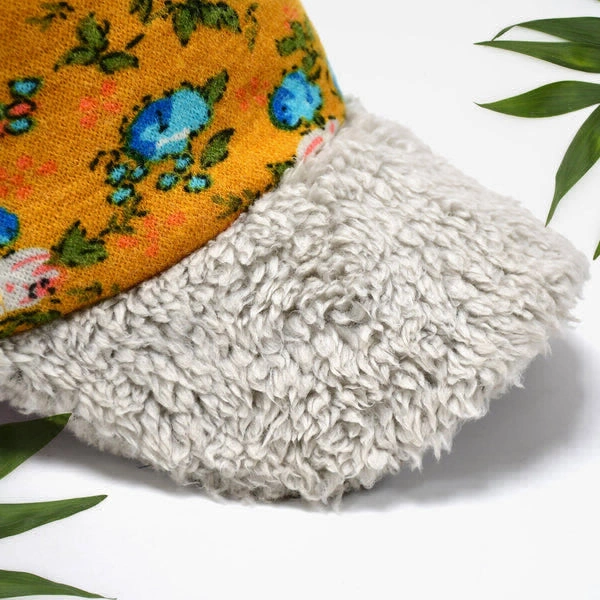 RSDD7368 Women Desinger Winter Soft Warm Snow Proof Pom Pom Cap