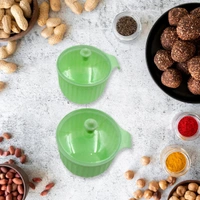 RSDD2347 Multipurpose Jar Dryfruit Set, Candy, Chocolate, Snacks Storage Jar, Masala Jar for Home and Kitchen Airtight Dry Fruit Plastic Storage Container Tray Set With Lid & 4 Serving Jar Container for Sweets,Chips,Cookies|(4 Pc Set)