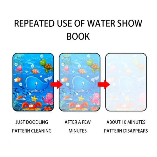RSDD8091 Magic Water Quick Dry Book Water Coloring Book Doodle with Magic Pen Painting Board
