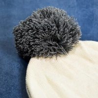 RSDD6340 Men's and Women's Skull Slouchy Winter Woolen Knitted Black Inside Fur Beanie Cap.