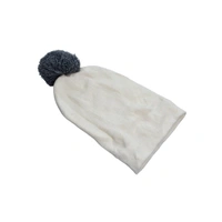 RSDD6340 Men's and Women's Skull Slouchy Winter Woolen Knitted Black Inside Fur Beanie Cap.