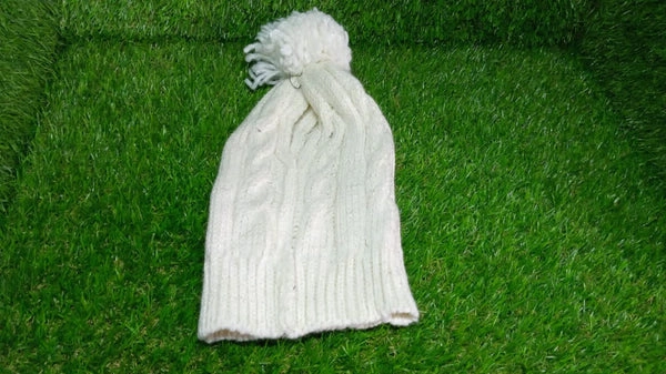 RSDD6340 Men's and Women's Skull Slouchy Winter Woolen Knitted Black Inside Fur Beanie Cap.