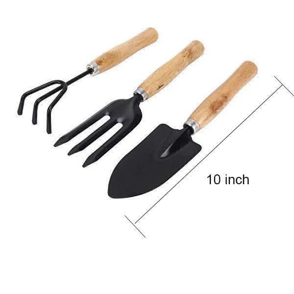 RSDD0542 Gardening Tools - Hand Cultivator, Small Trowel, Garden Fork (Set of 3)
