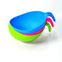 RSDD2068 Plastic Rice Bowl / Food Strainer Thick Drain Basket with Handle for Rice, Vegetable & Fruit (set of 3pcs)