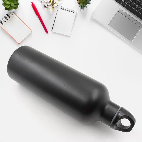RSDD12515 Vacuum Stainless Steel Water Bottle With Carry Handle, Fridge Water Bottle, Leak Proof, Rust Proof, Cold & Hot | Leak Proof | Office Bottle | Gym | Home | Kitchen | Hiking | Trekking | Travel Bottle (750 ML)