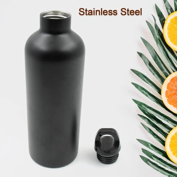 RSDD12515 Vacuum Stainless Steel Water Bottle With Carry Handle, Fridge Water Bottle, Leak Proof, Rust Proof, Cold & Hot | Leak Proof | Office Bottle | Gym | Home | Kitchen | Hiking | Trekking | Travel Bottle (750 ML)
