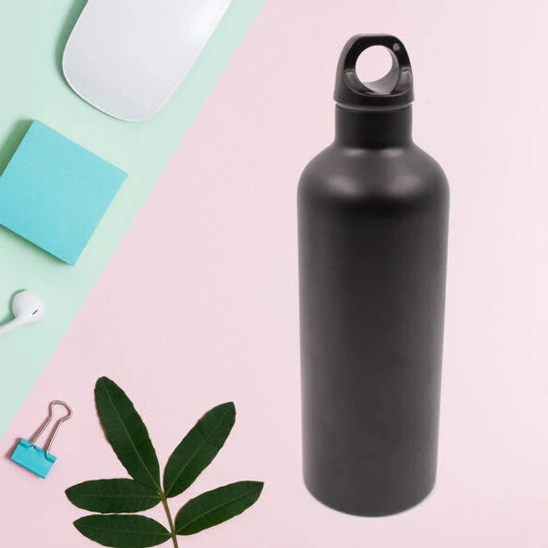 RSDD12515 Vacuum Stainless Steel Water Bottle With Carry Handle, Fridge Water Bottle, Leak Proof, Rust Proof, Cold & Hot | Leak Proof | Office Bottle | Gym | Home | Kitchen | Hiking | Trekking | Travel Bottle (750 ML)