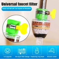 RSDD9092 Water Faucet, Clean Purifier Filter Cartridge Water Tap, Upgrade Universal Interface Faucet Filter (Six Layer Purifier)