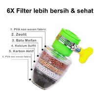 RSDD9092 Water Faucet, Clean Purifier Filter Cartridge Water Tap, Upgrade Universal Interface Faucet Filter (Six Layer Purifier)