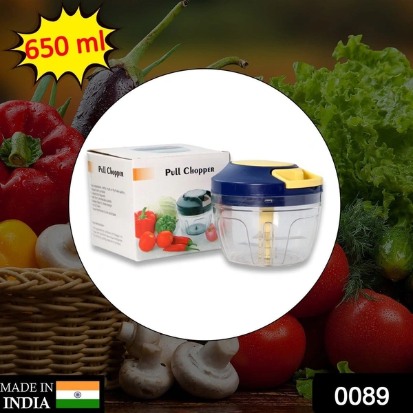 RSDD0089 Chopper With Blades For Effortlessly Chopping Vegetables And Fruits For Your Kitchen (650ml)