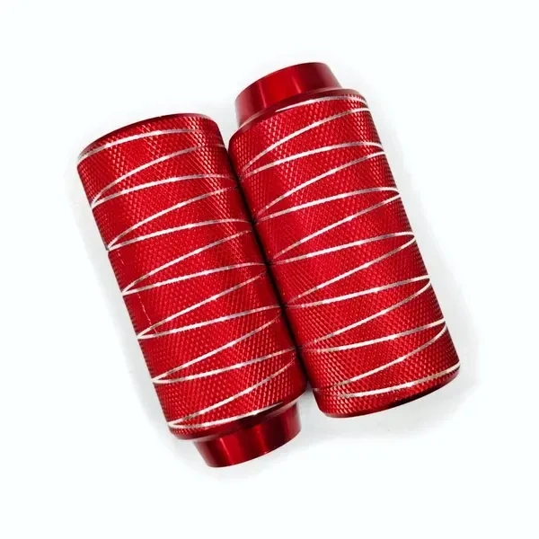 Alloy Stunt Foot Rest In Red Color ( Foot Pegs ) Red